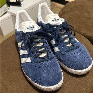 Adidas Unisex Navy and White Sneakers